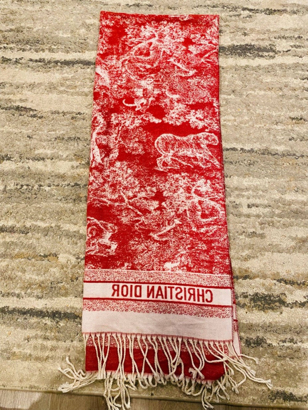 Dior Toile De Jouy Sauvage Scarf - Picture 6 of 8